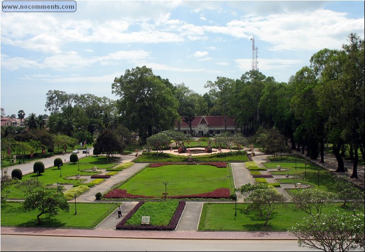 Siem Reap - Garden - King's Palace - from our hotel room balcony.jpg