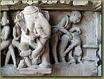 Khajuraho Temples Laughing elephant.JPG