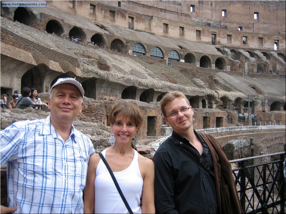 3 amigos at Colosseum.JPG