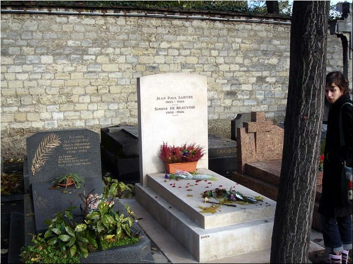 Montparnasse Cemetery - Jean Paul Sartre.JPG