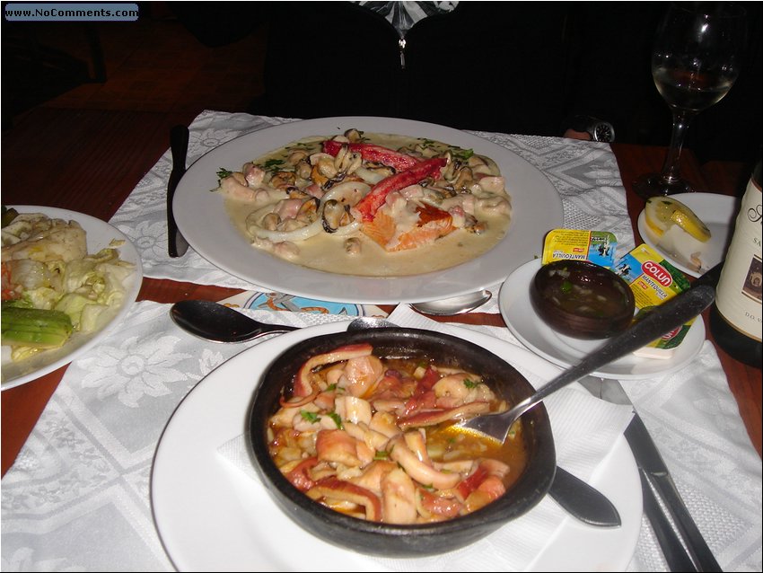 Punta Arenas Crab and Octopus dinner.JPG