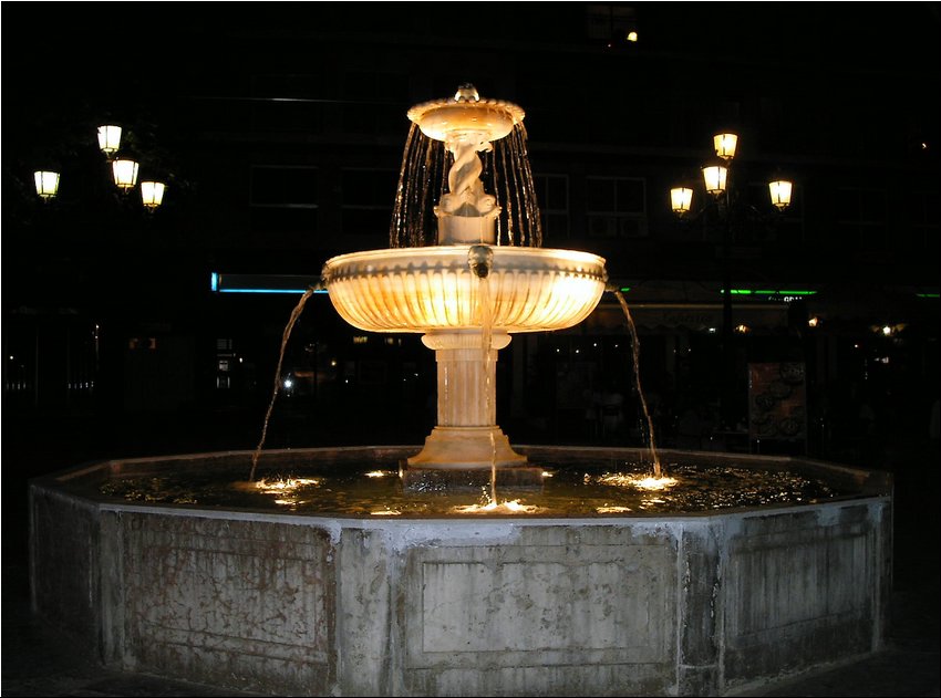 Fountain at Night.JPG