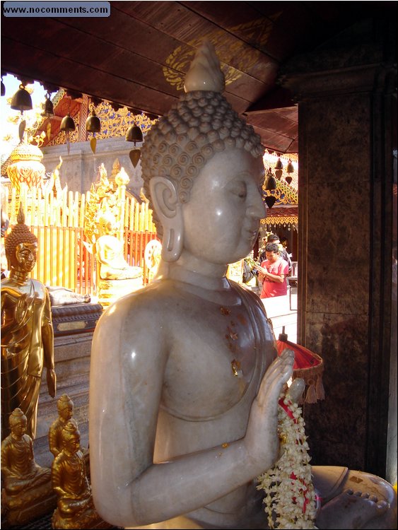 Wat Phrathat Doi Suthep - marble Buddha.JPG