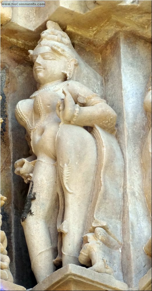 Khajuraho Temples beautiful woman.JPG